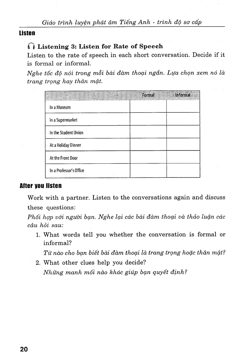 giáo trình luyện kỹ năng nghe - nói tiếng anh_trình độ sơ cấp (+cd) - Ảnh 18