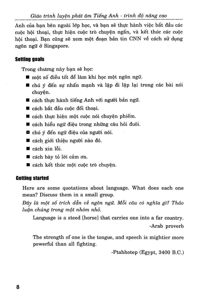 giáo trình luyện kỹ năng nghe - nói tiếng anh_trình độ trung cấp (+cd) - Ảnh 4