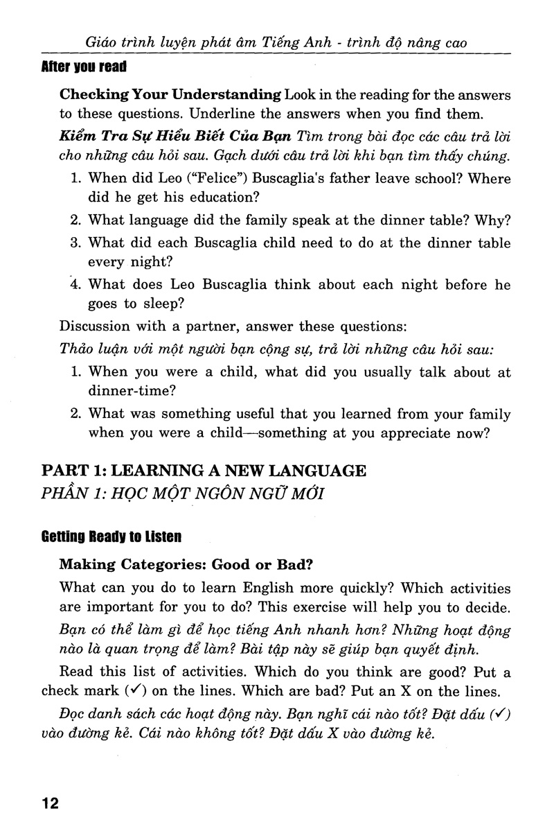 giáo trình luyện kỹ năng nghe - nói tiếng anh_trình độ trung cấp (+cd) - Ảnh 8