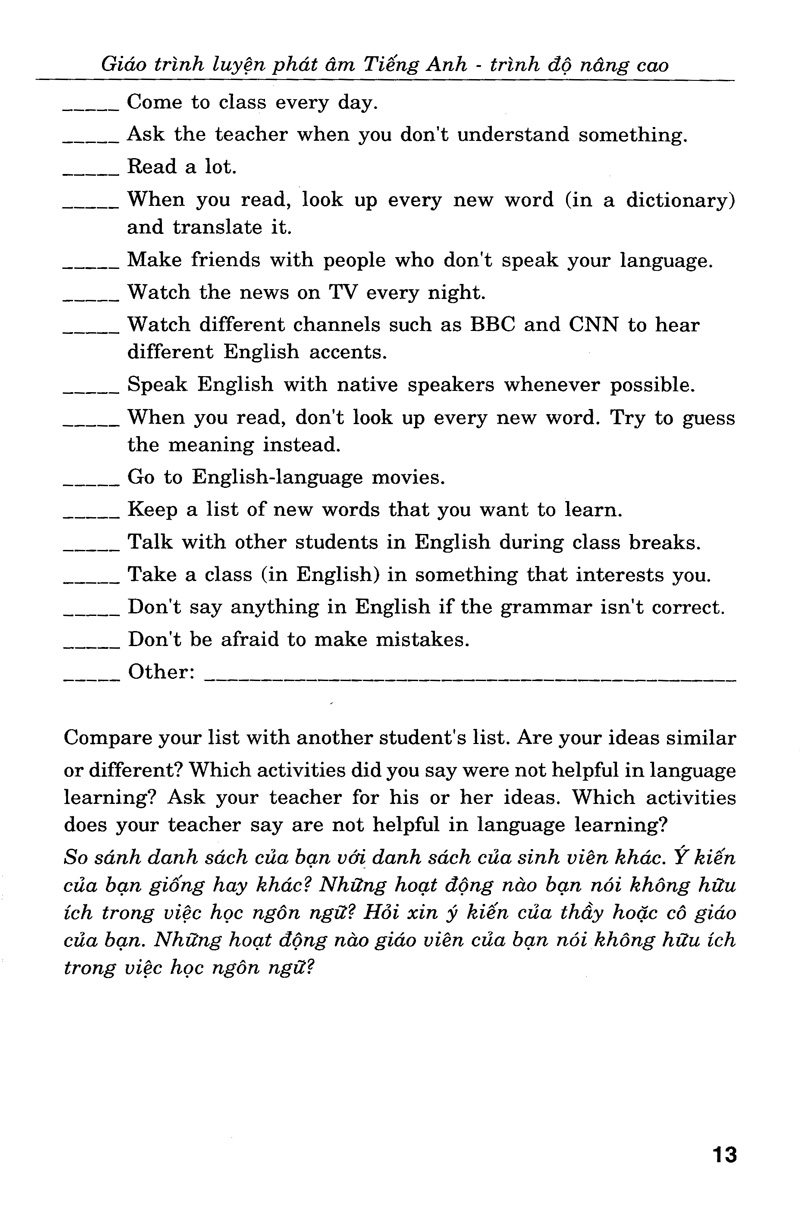 giáo trình luyện kỹ năng nghe - nói tiếng anh_trình độ trung cấp (+cd) - Ảnh 9