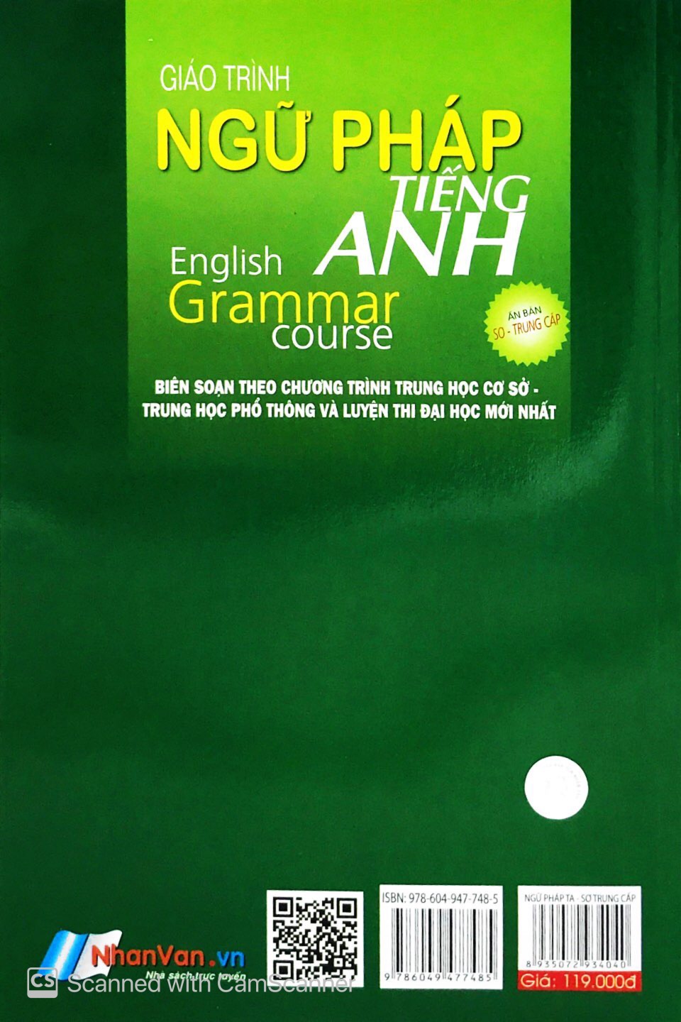 giáo trình ngữ pháp tiếng anh (trình độ sơ - trung cấp) - Ảnh 11