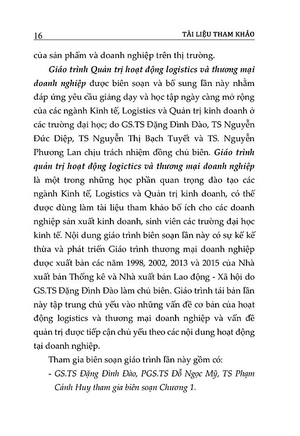 giáo trình quản trị hoạt động logistics và thương mại doanh nghiệp - Ảnh 4