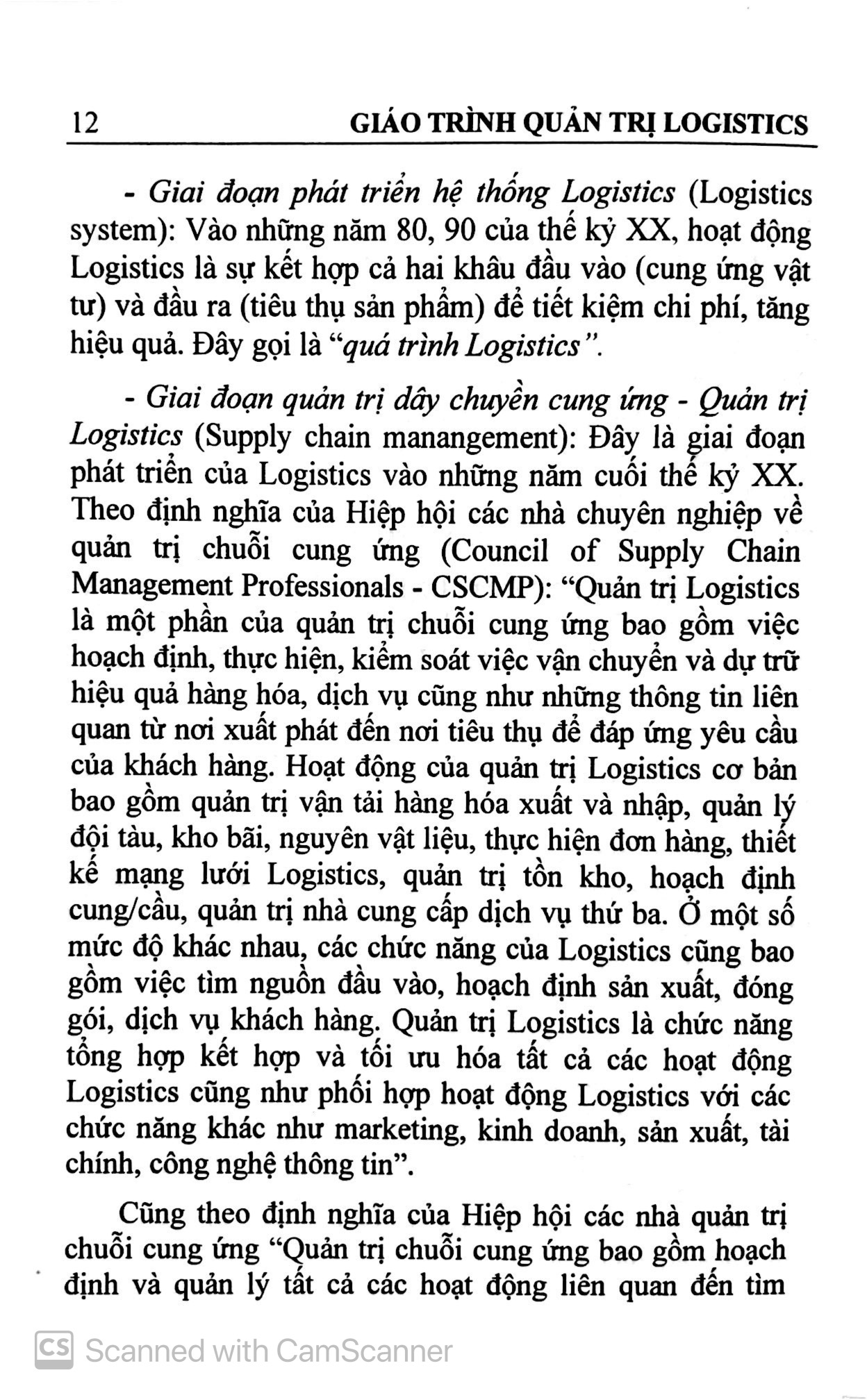 giáo trình quản trị logistics (dùng cho ngành kinh tế và quản trị kinh doanh) (tái bản 2023) - Ảnh 8