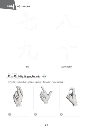 giáo trình tiếng trung trẻ em - xin chào tiếng trung - sách bài tập 1 - Ảnh 15