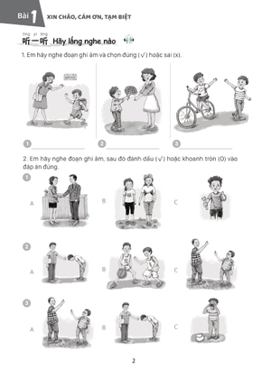giáo trình tiếng trung trẻ em - xin chào tiếng trung - sách bài tập 1 - Ảnh 9