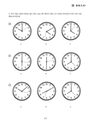 giáo trình tiếng trung trẻ em - xin chào tiếng trung - sách bài tập 2 - Ảnh 14