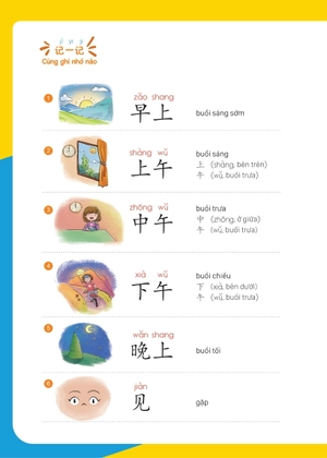 giáo trình tiếng trung trẻ em - xin chào tiếng trung - sách giáo trình 3 - Ảnh 12