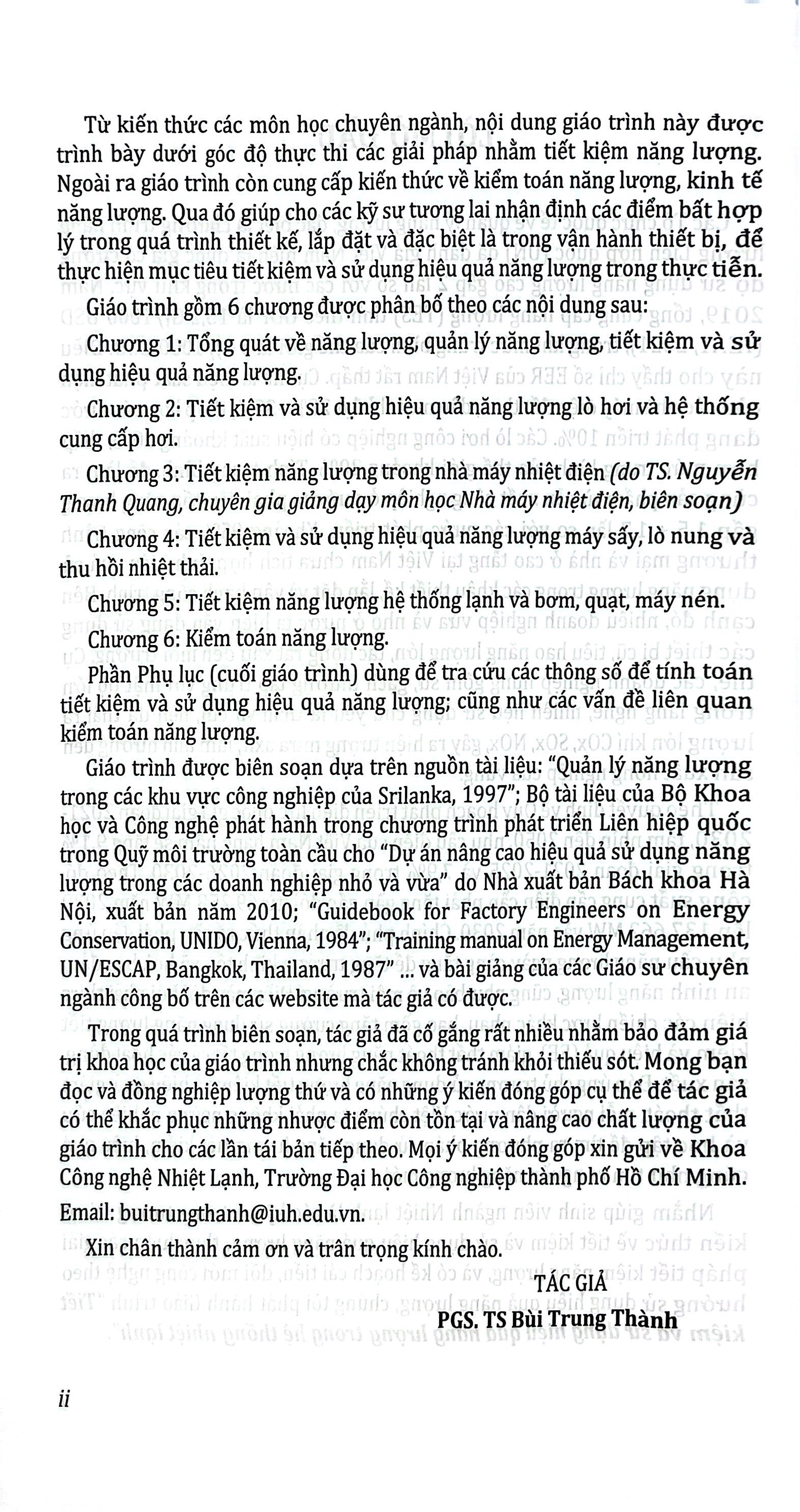 Giáo Trình Tiết Kiệm Và Sử Dụng Hiệu Quả Năng Lượng Trong Hệ Thống Nhiệt Lạnh - Ảnh 4