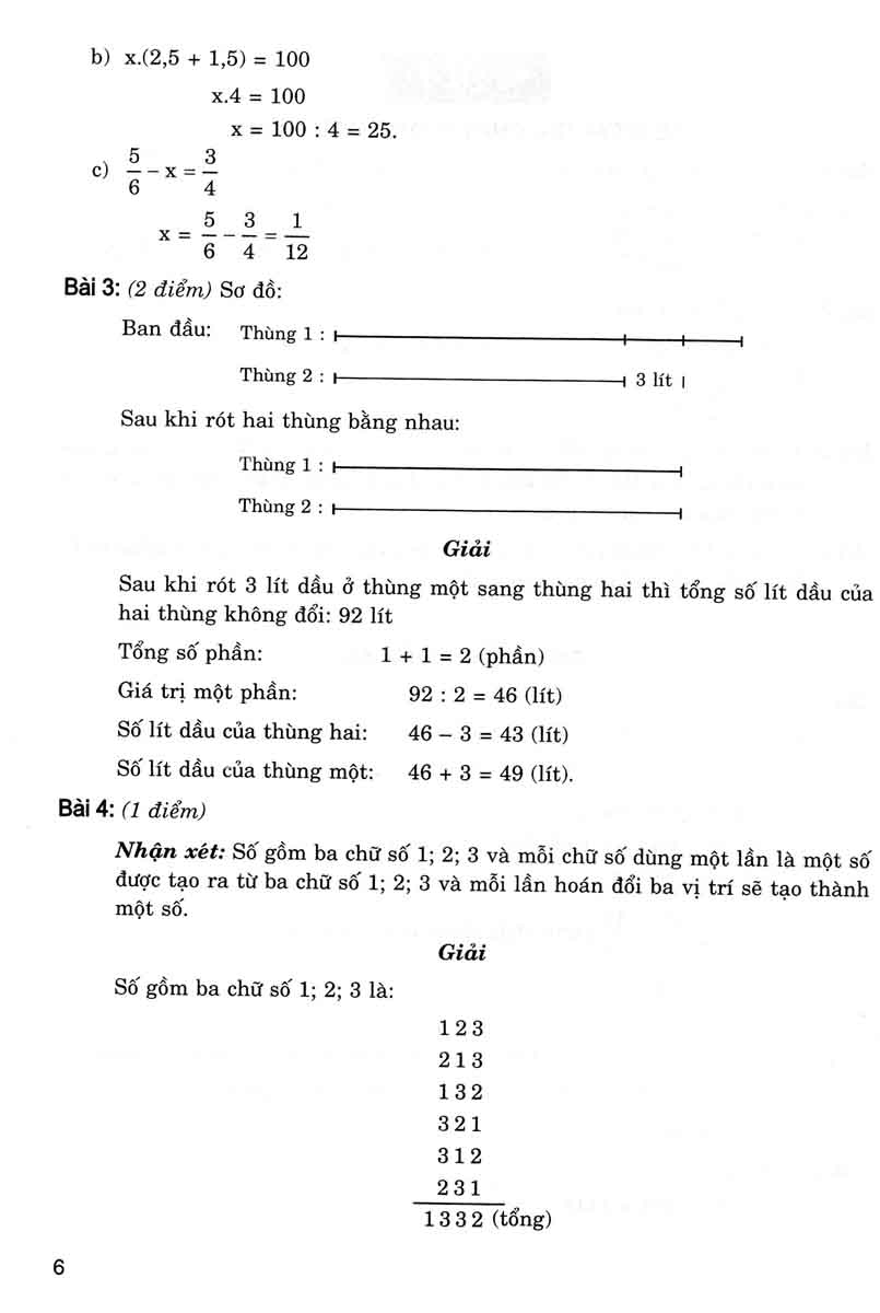 giới thiệu các dạng đề kiểm tra toán 6 (dùng chung cho các bộ sgk hiện hành) - Ảnh 7