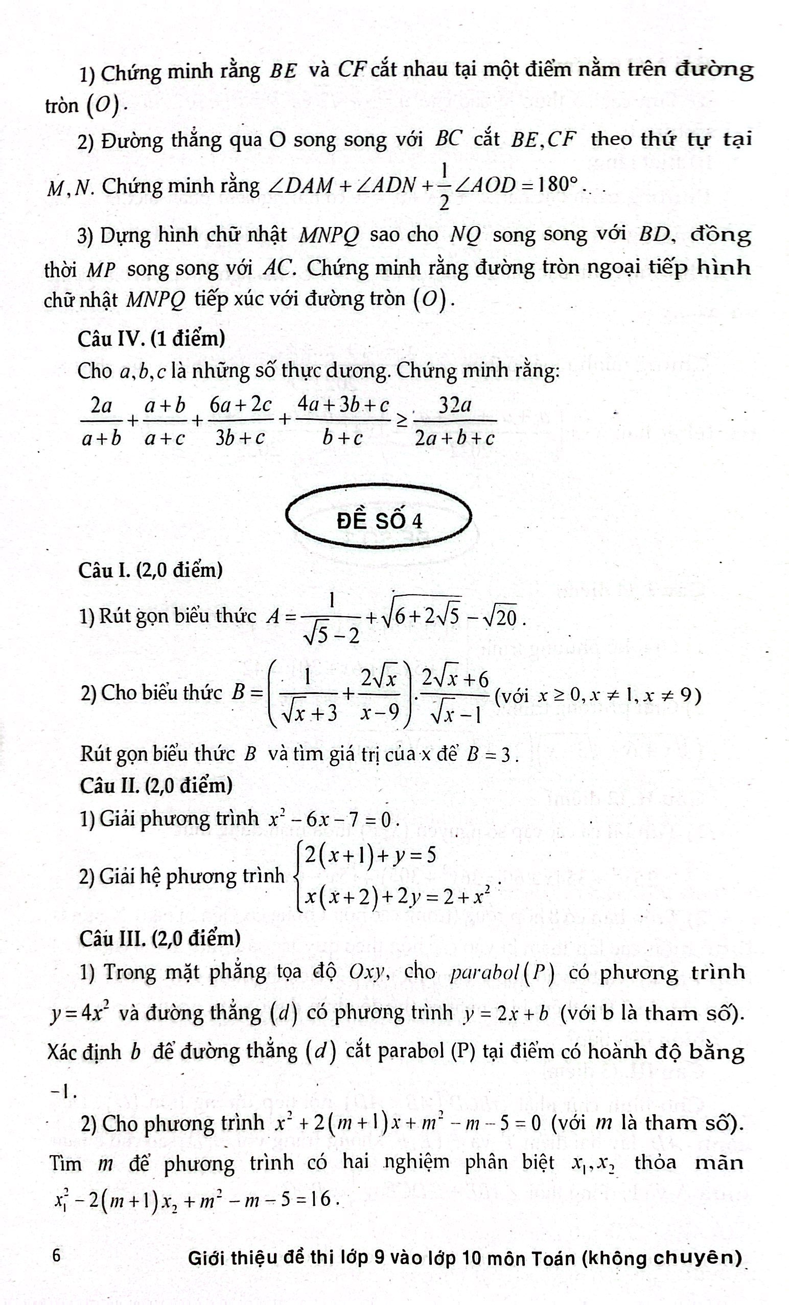 giới thiệu đề thi lớp 9 vào lớp 10 môn toán không chuyên - Ảnh 7