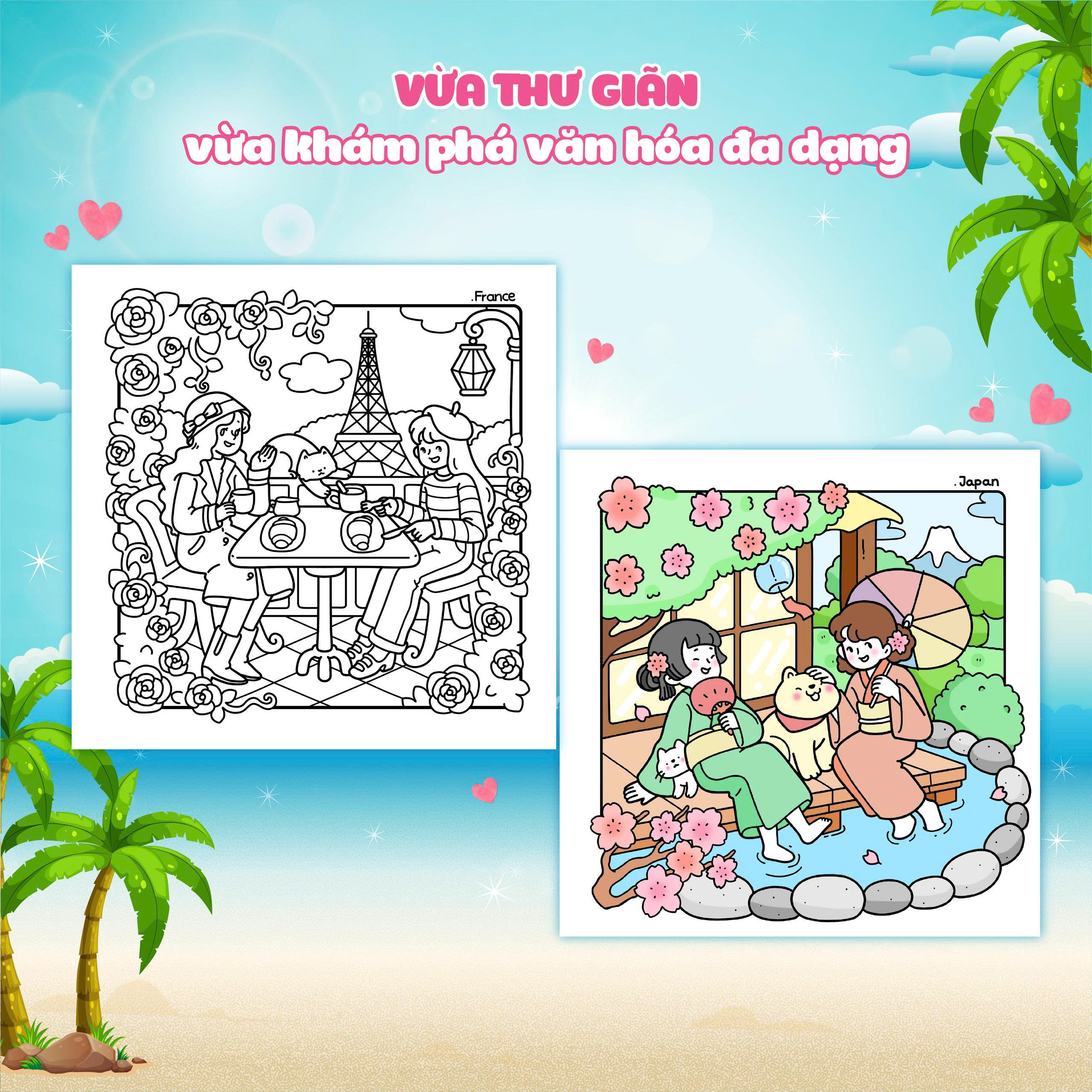 Girl Holiday - Traveling Diary Coloring Book - Ảnh 6
