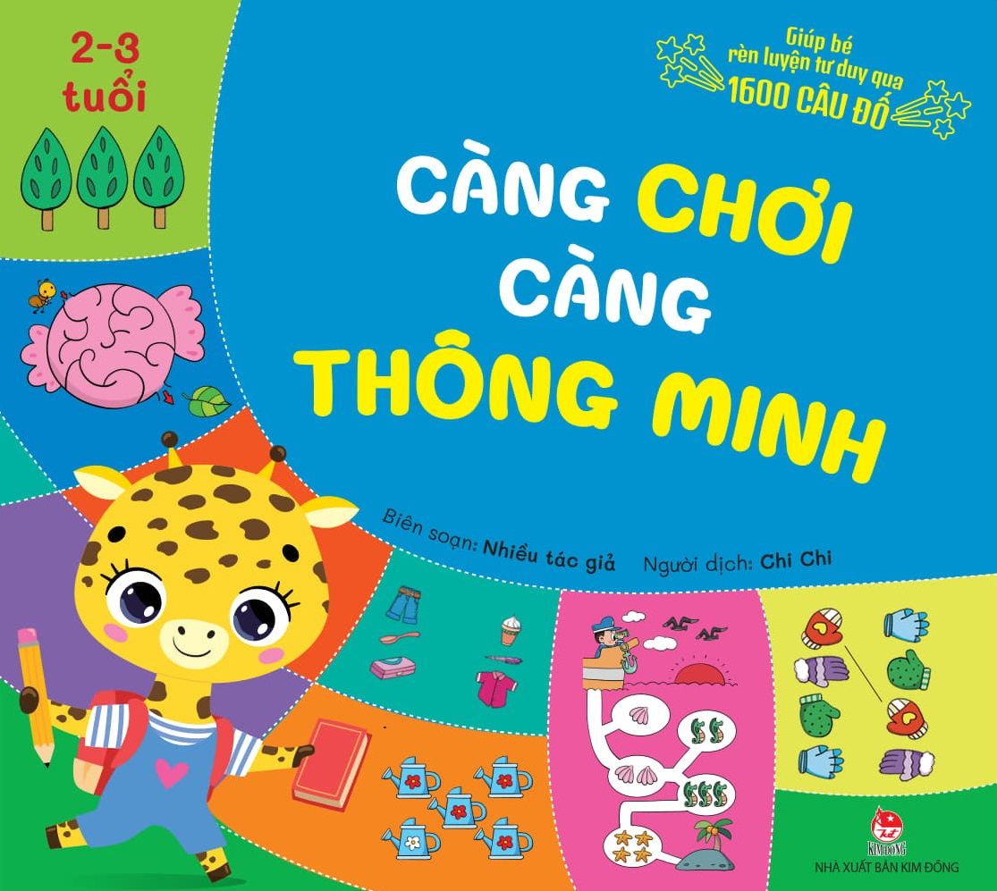 Giúp Bé Rèn Luyện Tư Duy Qua 1600 Câu Đố - Càng Chơi Càng Thông Minh - 2-3 Tuổi - Ảnh 2