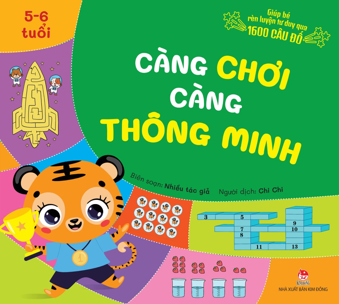 Giúp Bé Rèn Luyện Tư Duy Qua 1600 Câu Đố - Càng Chơi Càng Thông Minh - 5-6 Tuổi - Ảnh 2