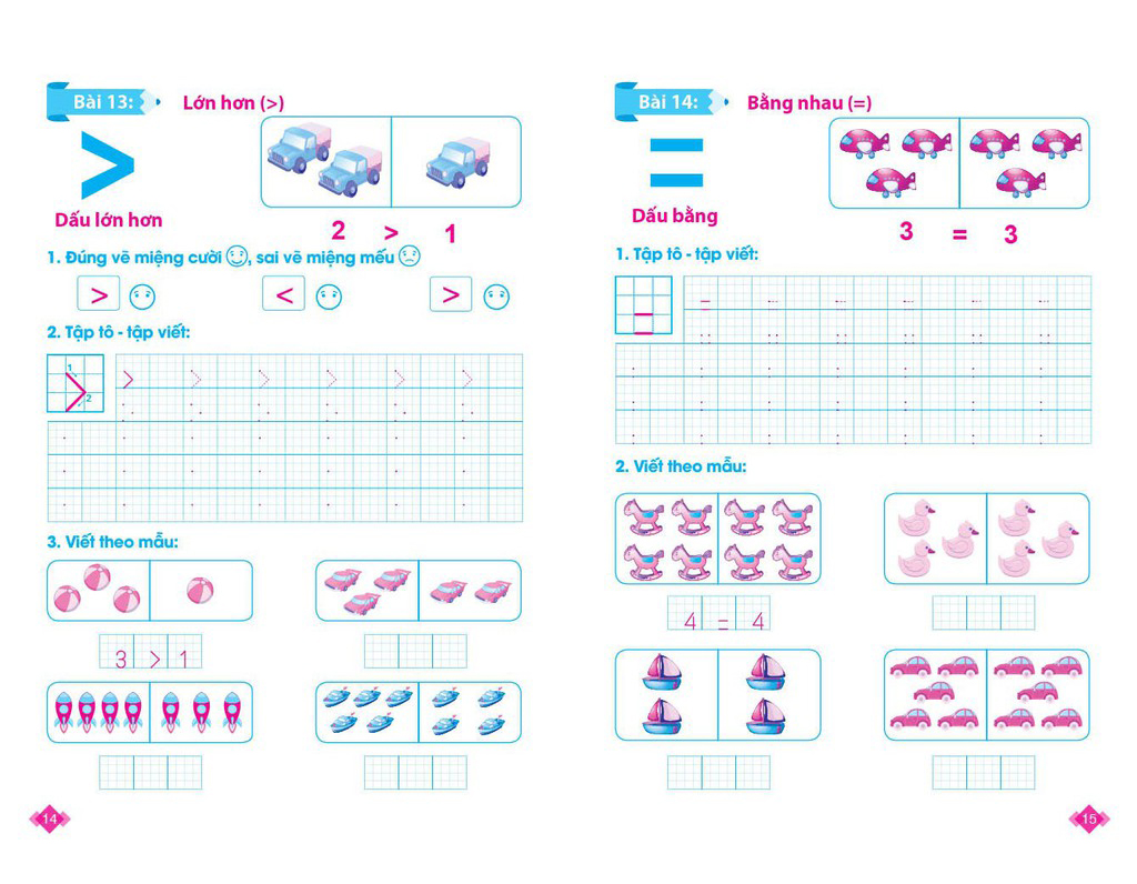 giúp bé tự tin vào lớp 1 - cùng bé học toán - Ảnh 3