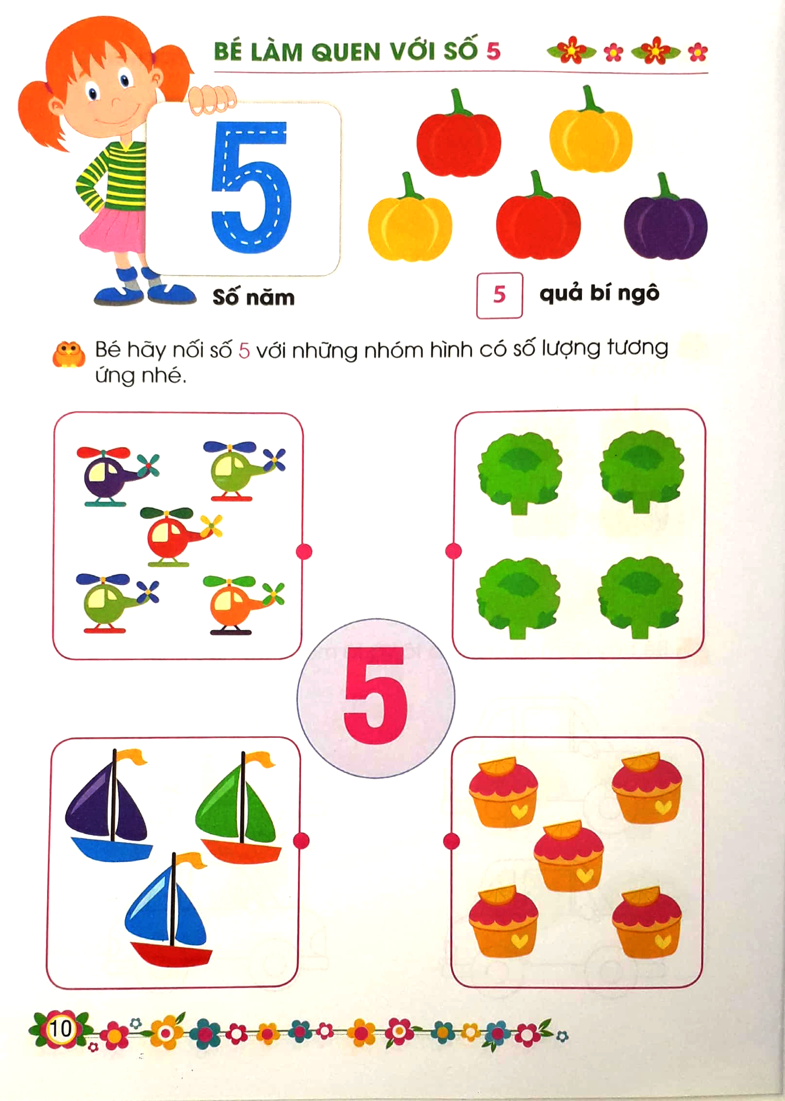 giúp bé vững bước vào lớp 1 - bé làm quen với chữ số (4-5 tuổi) (tái bản 2024) - Ảnh 10
