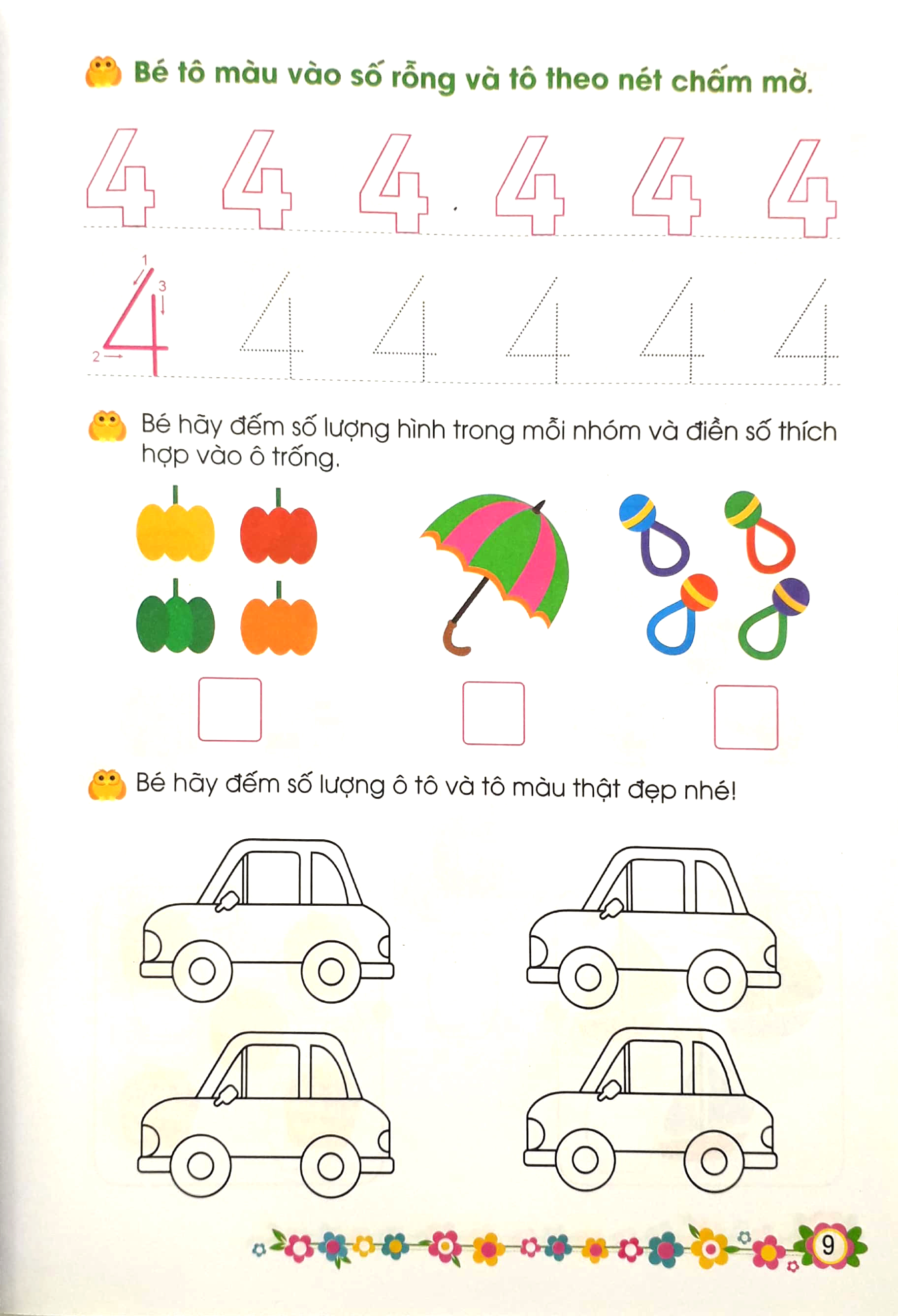 giúp bé vững bước vào lớp 1 - bé làm quen với chữ số (4-5 tuổi) (tái bản 2024) - Ảnh 9