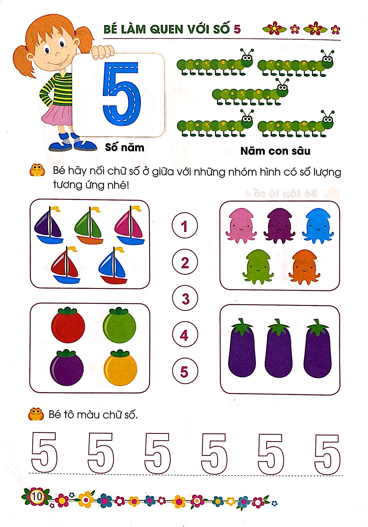 giúp bé vững bước vào lớp 1 - bé làm quen với chữ số (5-6 tuổi) (tái bản 2024) - Ảnh 10