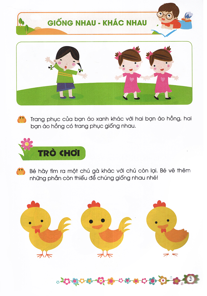 giúp bé vững bước vào lớp 1 - bé nhận dạng và so sánh (5 - 6 tuổi) - Ảnh 3