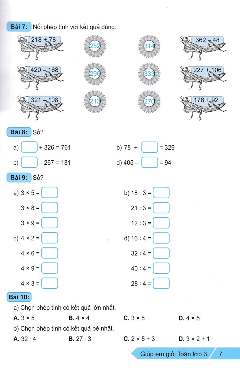giúp em giỏi toán 3 - Ảnh 8