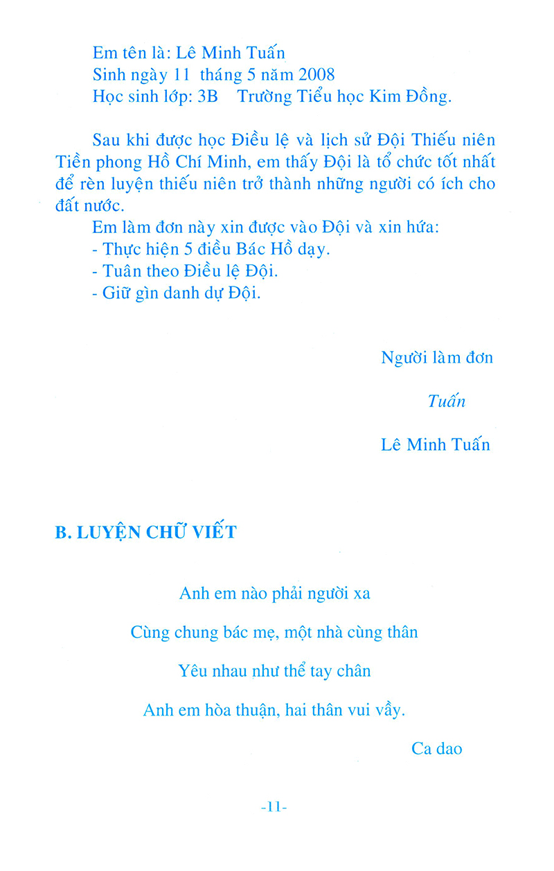 giúp em học tốt tập làm văn và luyện viết chữ đẹp lớp 3 - tập 1 - Ảnh 9