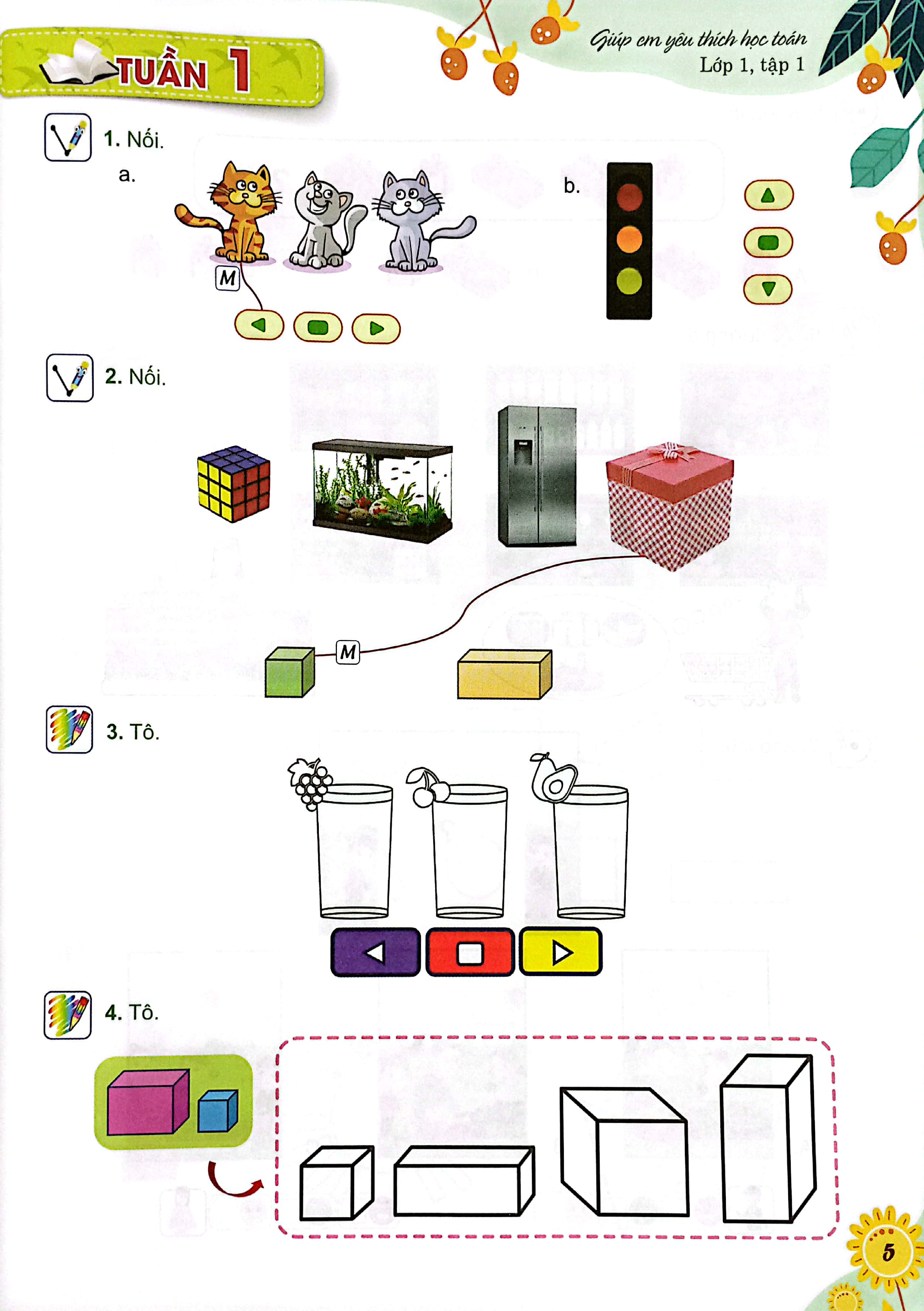 giúp em yêu thích học toán lớp 1 - tập 1 (biên soạn theo chương trình phổ thông 2018) - Ảnh 6
