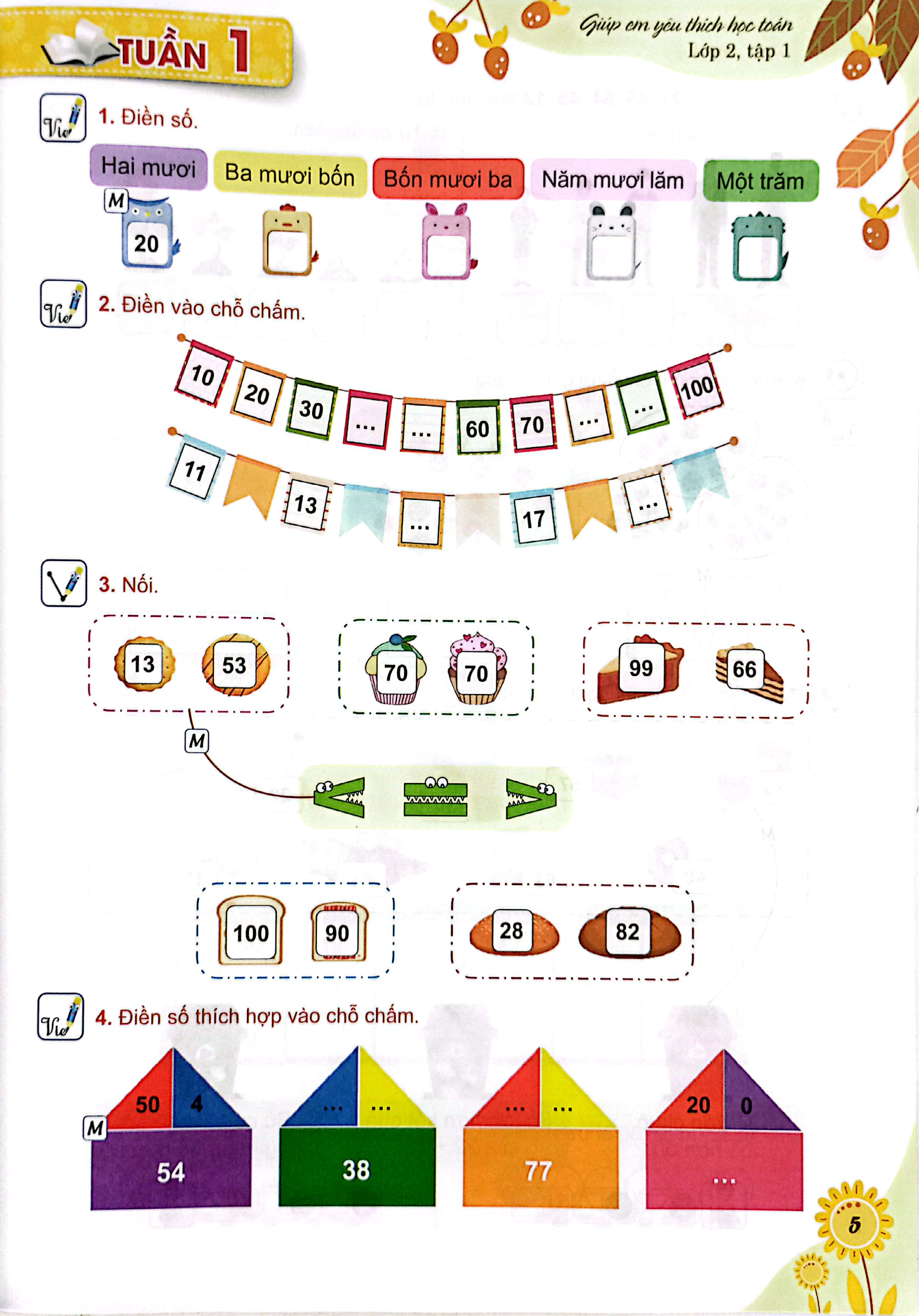 giúp em yêu thích học toán lớp 2 - tập 1 (biên soạn theo chương trình phổ thông 2018) - Ảnh 6