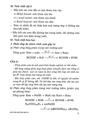 giúp trí nhớ hóa học 12 - Ảnh 6