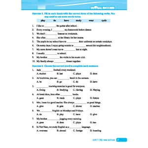 global success - bài tập cuối tuần tiếng anh 6 - tập 1 (có đáp án) - Ảnh 6