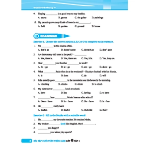 global success - bài tập cuối tuần tiếng anh 6 - tập 1 (có đáp án) - Ảnh 7