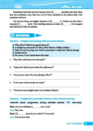 global success - bài tập cuối tuần tiếng anh lớp 6 - tập 2 (có đáp án) - Ảnh 10