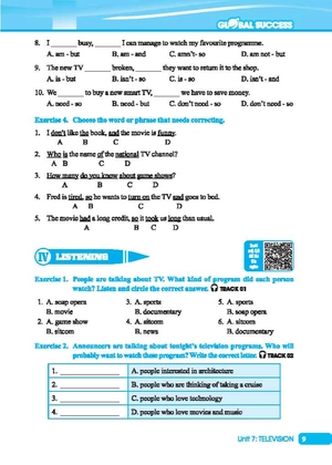 global success - bài tập cuối tuần tiếng anh lớp 6 - tập 2 (có đáp án) - Ảnh 8