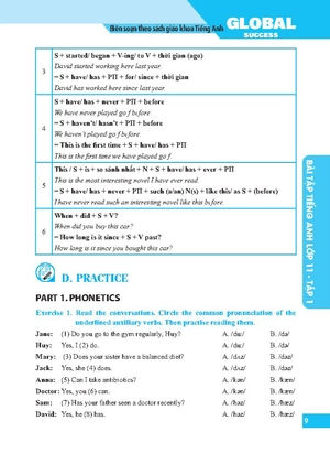 global success - bài tập tiếng anh lớp 11 - tập 1 - có đáp án - Ảnh 4
