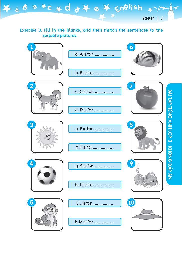 global success - bài tập tiếng anh lớp 3 (không đáp án) - Ảnh 7