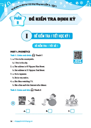 global success - bộ đề kiểm tra định kỳ 4 kỹ năng tiếng anh lớp 5 - tập 1 (có đáp án) - Ảnh 6