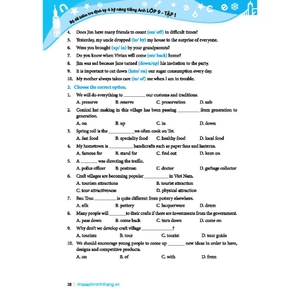 global success - bộ đề kiểm tra định kỳ 4 kỹ năng tiếng anh lớp 9 - tập 1 (có đáp án) - Ảnh 10