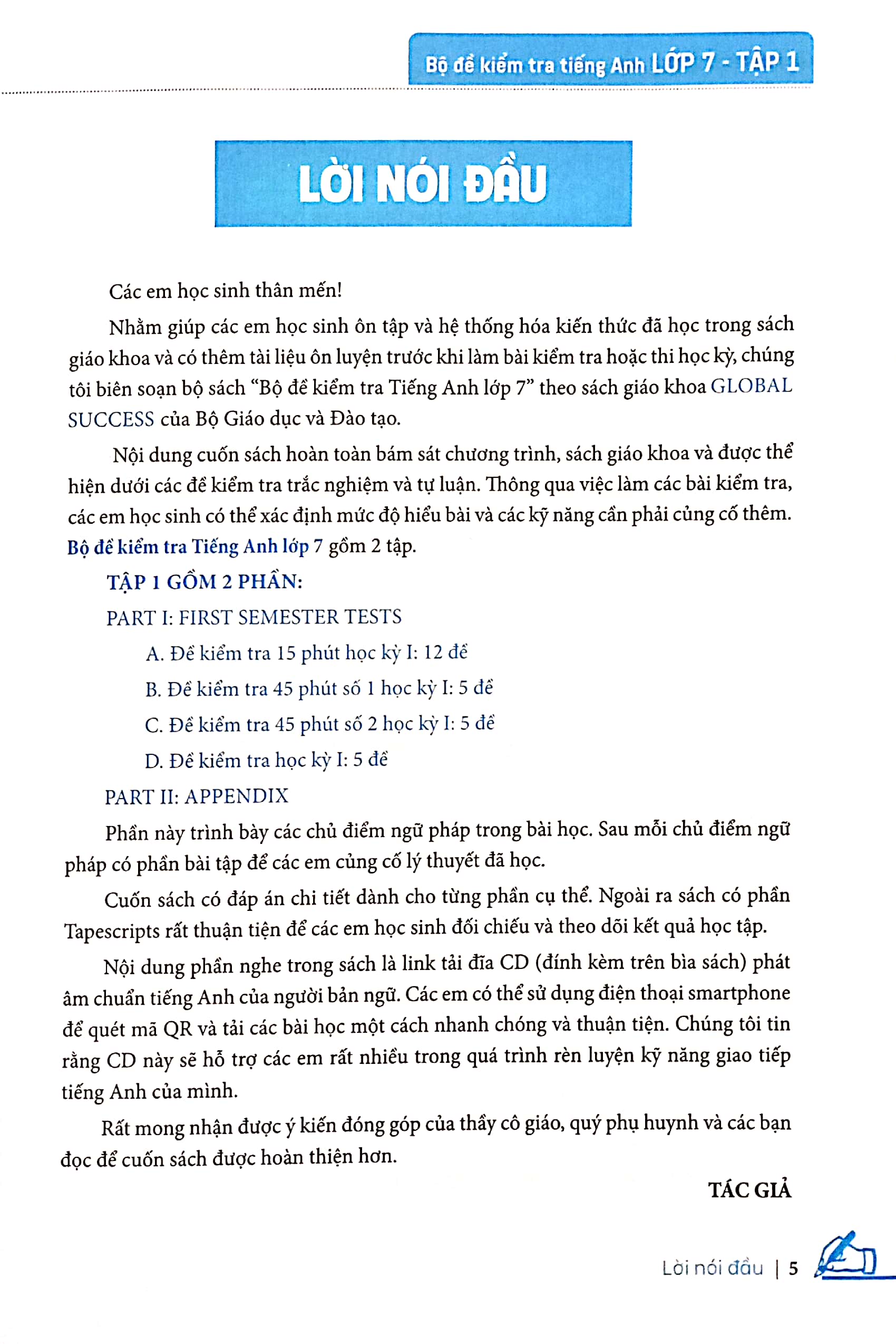 global success - bộ đề kiểm tra tiếng anh lớp 7 - tập 1 (có đáp án) - Ảnh 4