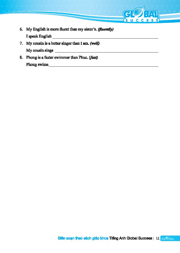 global success - bộ đề kiểm tra tiếng anh lớp 8 - tập 1 (có đáp án) - Ảnh 11