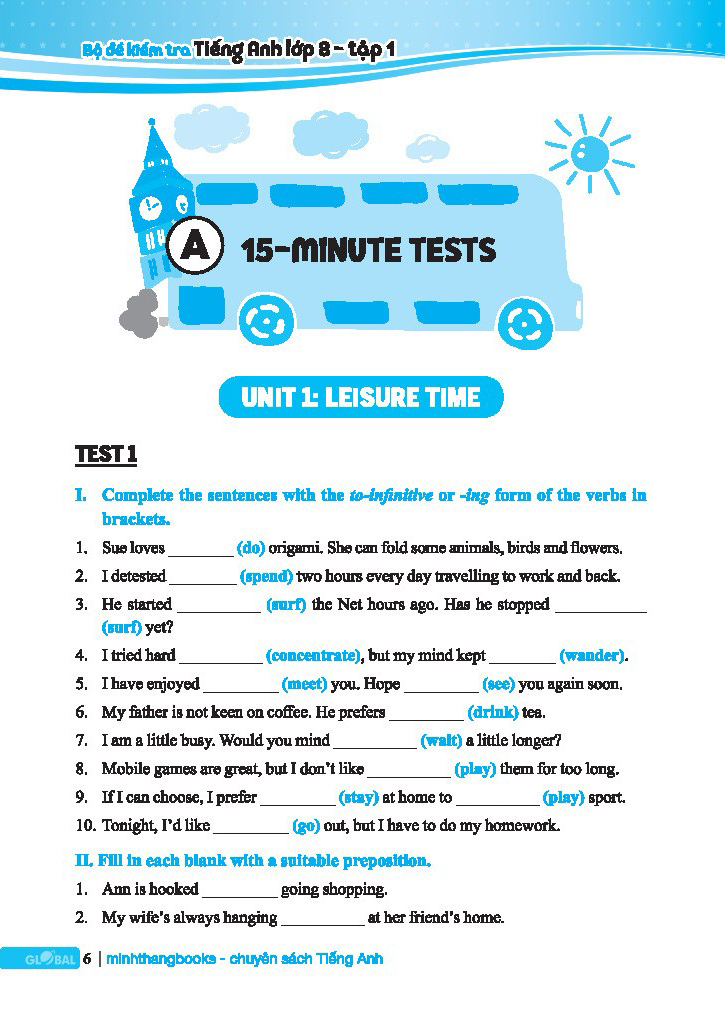 global success - bộ đề kiểm tra tiếng anh lớp 8 - tập 1 (có đáp án) - Ảnh 7