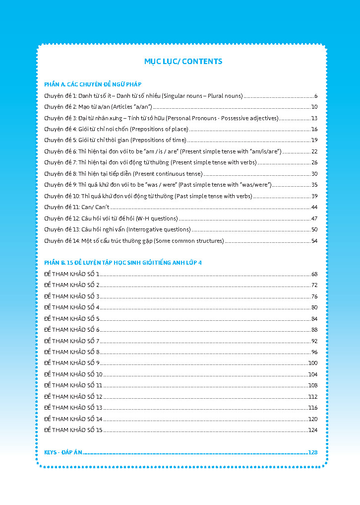 global success - bồi dưỡng học sinh giỏi tiếng anh 4 - có đáp án - Ảnh 3