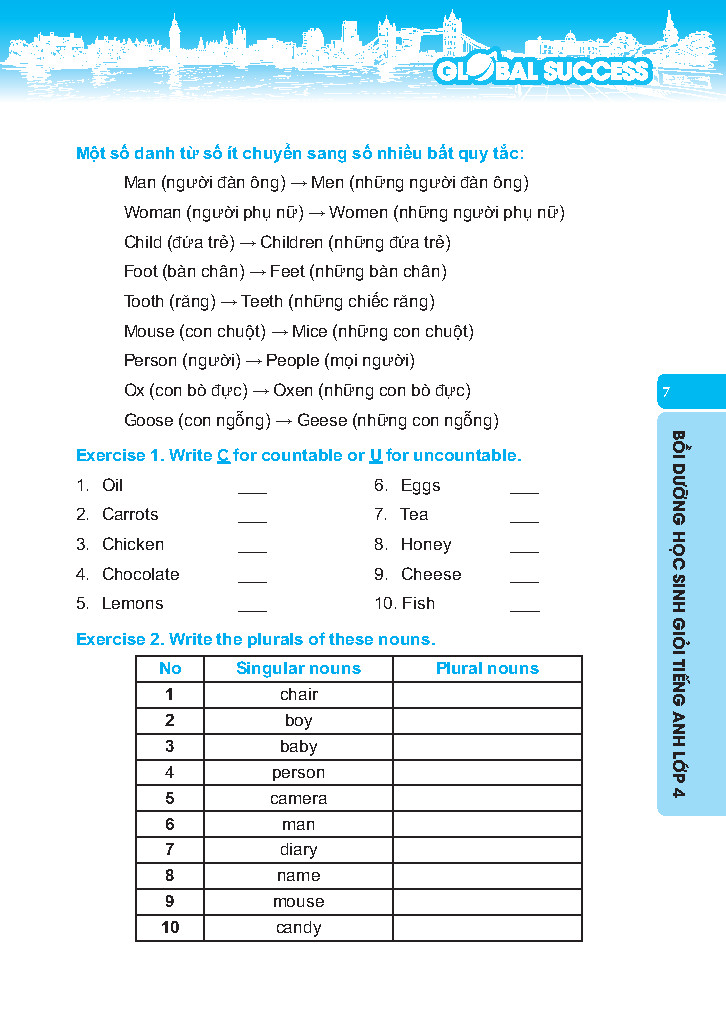 global success - bồi dưỡng học sinh giỏi tiếng anh 4 - có đáp án - Ảnh 5