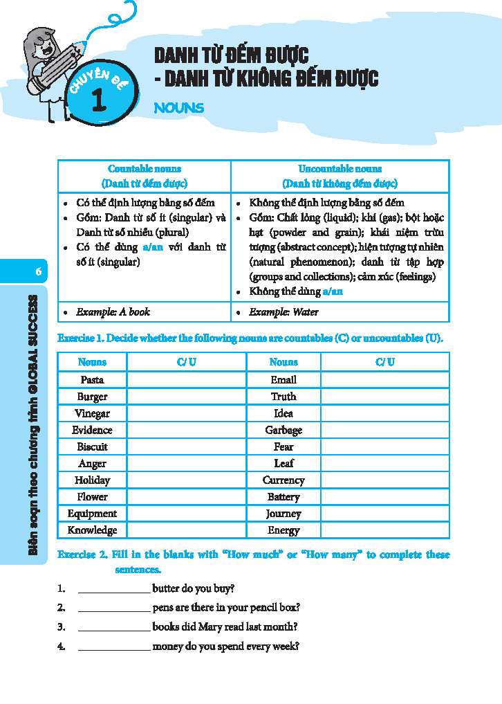 global success - bồi dưỡng học sinh giỏi tiếng anh 6 - có đáp án - Ảnh 3