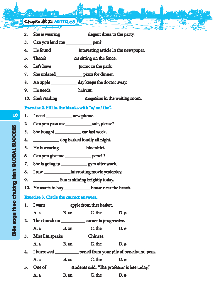 global success - bồi dưỡng học sinh giỏi tiếng anh 6 - có đáp án - Ảnh 6