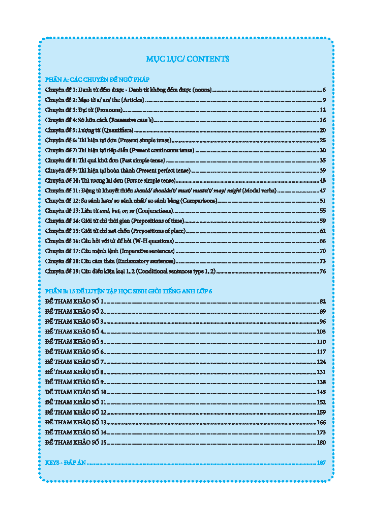 global success - bồi dưỡng học sinh giỏi tiếng anh 6 - có đáp án - Ảnh 7