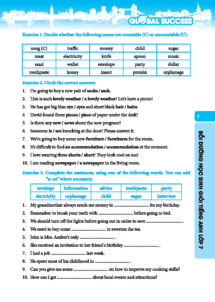 Global Success - Bồi Dưỡng Học Sinh Giỏi Tiếng Anh Lớp 7 (Có Đáp Án) - Ảnh 6