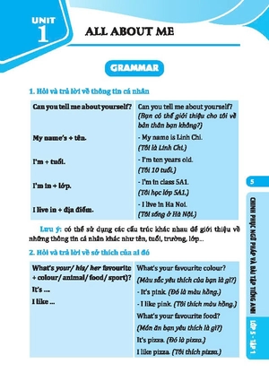 global success - chinh phục ngữ pháp và bài tập tiếng anh lớp 5 - tập 1 (có đáp án) - Ảnh 4