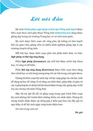 global success - chinh phục ngữ pháp và bài tập tiếng anh - lớp 8 - tập 2 (có đáp án) - Ảnh 4