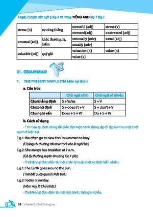 global success - luyện chuyên sâu ngữ pháp và từ vựng tiếng anh lớp 7 - tập 1 (tái bản) - Ảnh 7