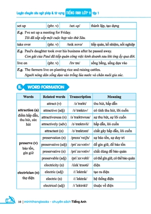 global success - luyện chuyên sâu ngữ pháp và từ vựng tiếng anh lớp 9 - tập 1 - Ảnh 9