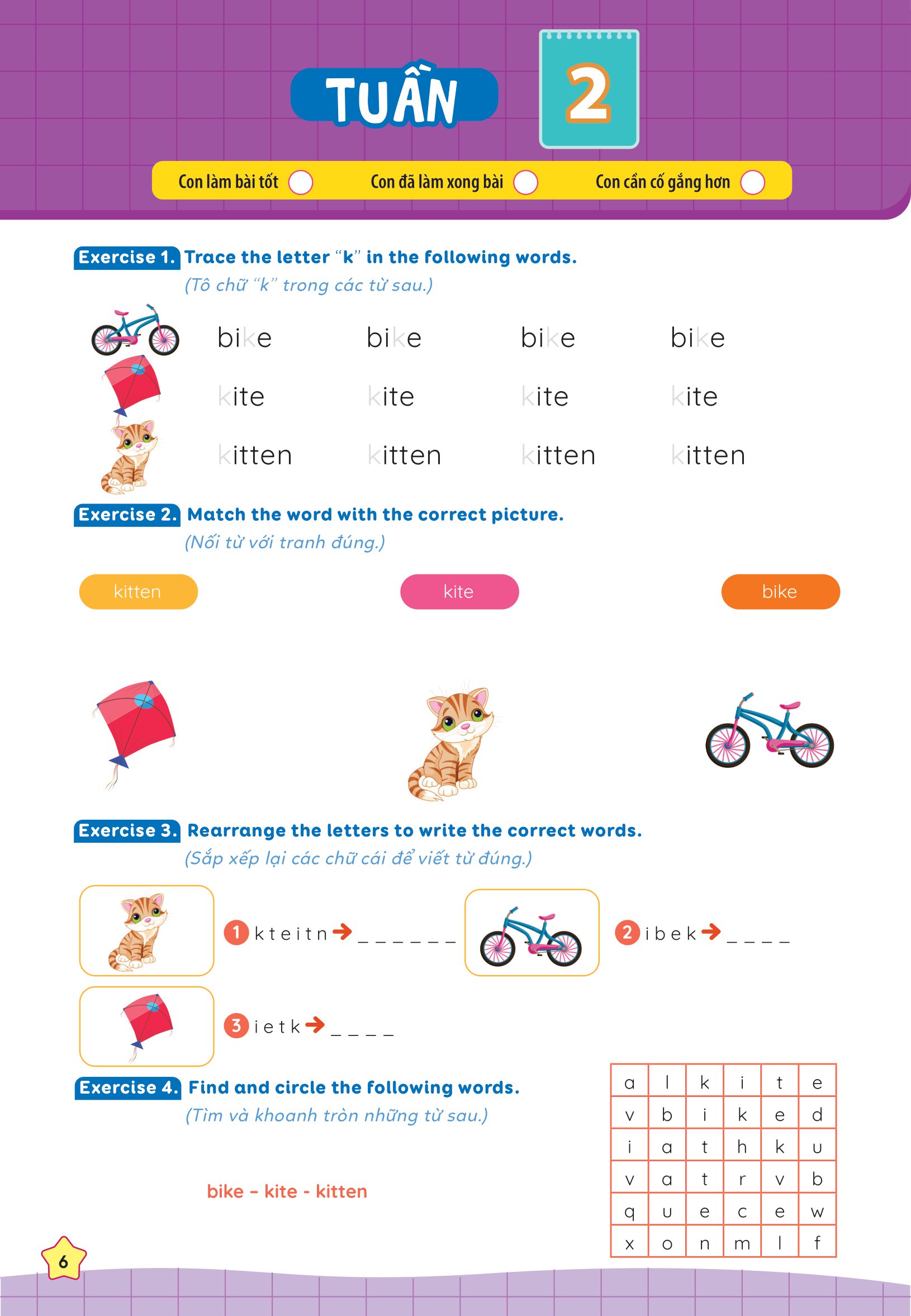 global success - phiếu bài tập cuối tuần tiếng anh 2 - Ảnh 8