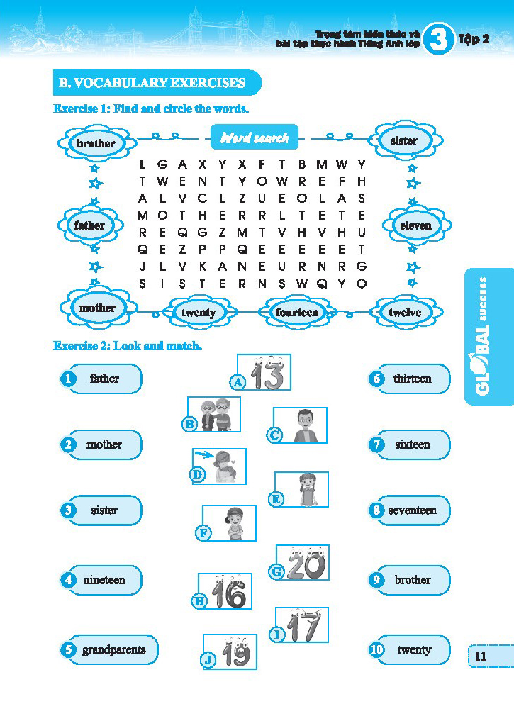 global success - trọng tâm kiếm thức và bài tập thực hành tiếng anh lớp 3 - tập 2 - có đáp án - Ảnh 8
